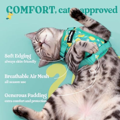 rabbitgoo Cat Harness and Leash Set, Escape Proof Vest, Lemon Grove - Image 4