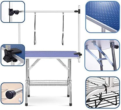 Pet Dog Grooming Table, Adjustable Large Heavy Duty Professional Foldable - Image 4