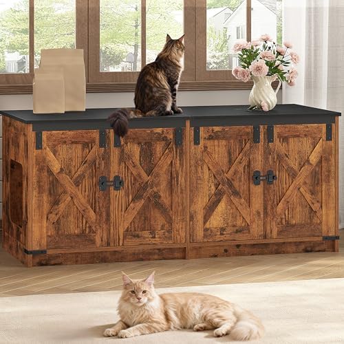 Hzuaneri Cat Litter Box Enclosure by Hzuaneri
