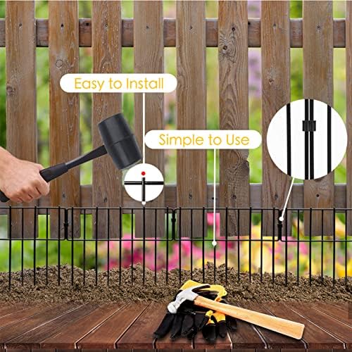 Animal Barrier Fence, Rustproof Metal Wire Garden Fence Border - Image 3