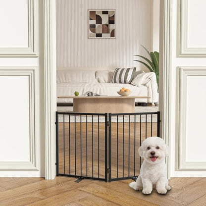 SNUOWU Full Metal Freestanding Dog Gate - Image 2