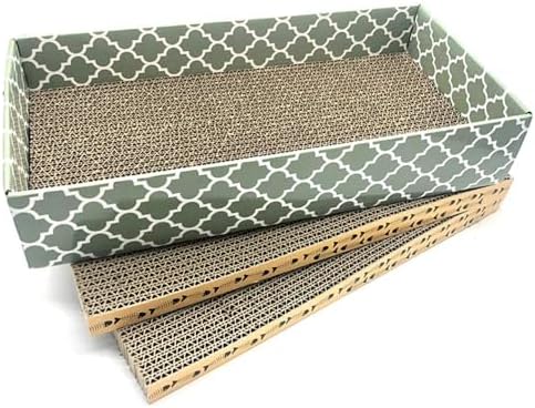 Cat Scratcher Cardboard Scratching Pads Scratch Lounge Bed by MECOOL