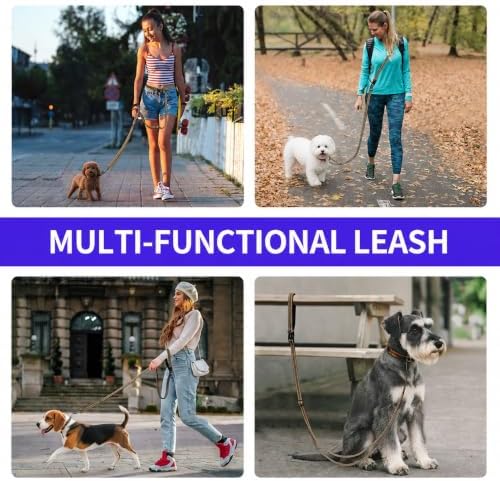 Kazazoo Hands-Free Adjustable Length 5-8 Ft Dog Leash, Crossbody & Waist - Image 6