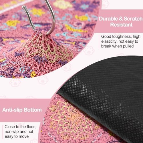 Glittme Cat Litter Mat with Non-Slip Bottom Litter Box Mat 33"X22" Litter - Image 5