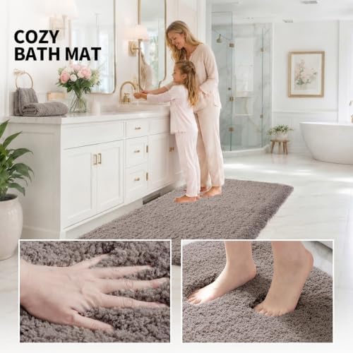 ILANGO Bathroom Rugs 70" × 24", Extra Soft Absorbent Microfiber Bath Rugs - Image 5