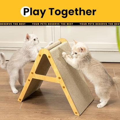 Conlun Vertical Cat Scratcher | A-Frame Scratching Pad - Image 5