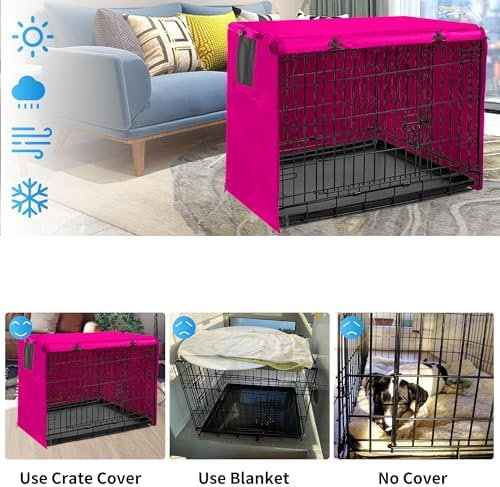 Dog Crate Cover 48 Inch Waterproof 600D Oxford - Image 4