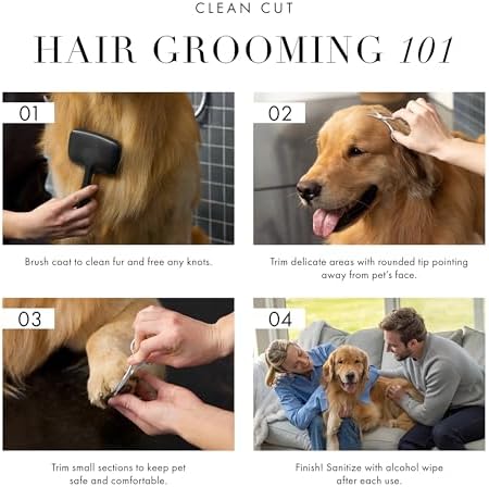 Tweezerman Pet Grooming Scissors-Rounded Tip Trimming Scissor - Image 3
