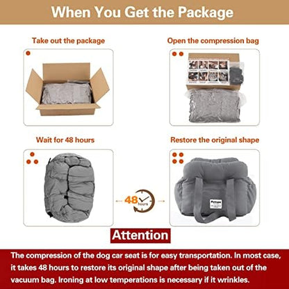 Dog Car Seat for Small Dogs, Portable Puppy Car Seat of Easy Installation - Image 2