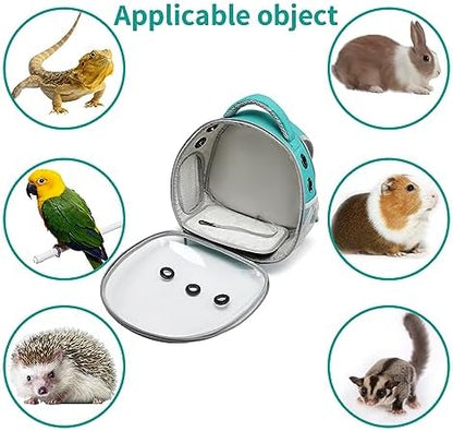 Portable Travel pet Backpack Carrier Hamster Bag Guinea Pig Bird Small Dog cat - Image 2
