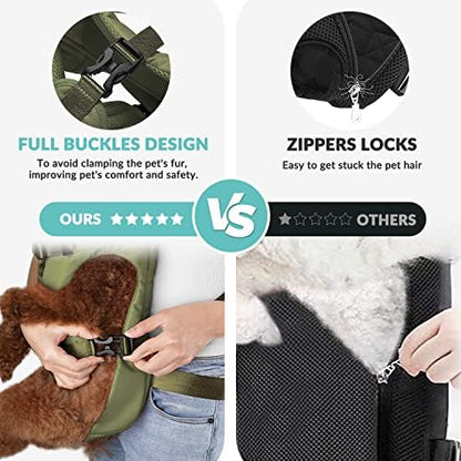 Lukovee Dog Backpack Carrier, Adjustable Front Carrier - Image 4