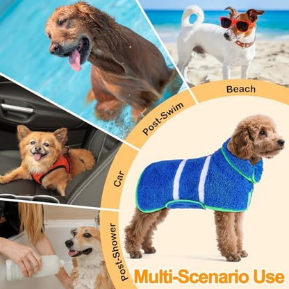 Unicorn Catcher Dog Bathrobe Super Absorbent Quick Drying Robe - Image 6