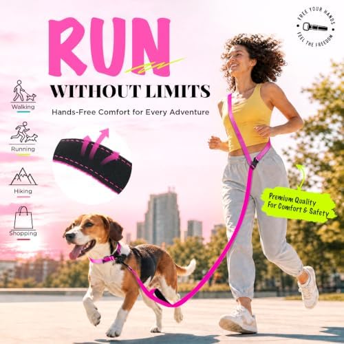 Hands Free Dog Leash, 5.9-8.2ft Multifunctional Crossbody Rope - Image 4