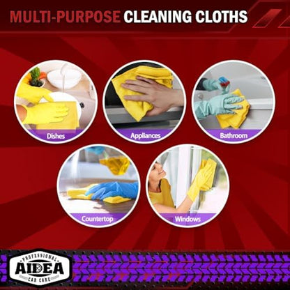 AIDEA Microfiber Cleaning Cloth-20PK, Microfiber Towels - Image 7
