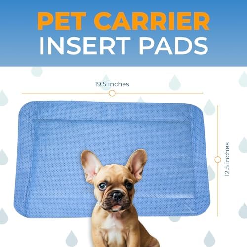 Pet Carrier Pad Insert 4 Pack, Disposable, 19.5 x 12.5 in, - Image 2