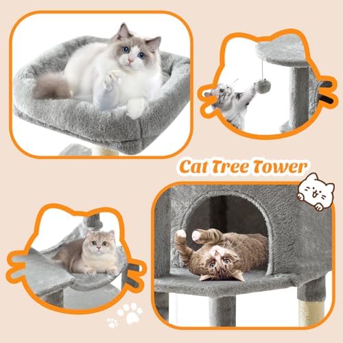 DUMOS 44 Inch Cat Tree Tower - Image 6