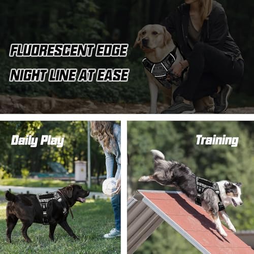 AUROTH Tactical Dog Harness Medium Sized Dog No Pull Adjustable Dog Vest - Image 6