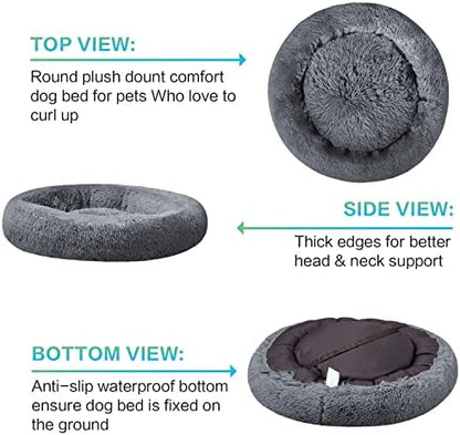 SAVFOX 54 inches Calming Donut Dog Bed - Image 4