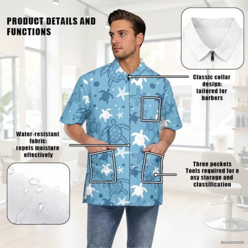Funny Print Barber Jackets & Smocks - Image 5