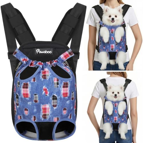 Pawaboo Pet Dog Carrier Backpack, Adjustable Pet Front Cat Dog Carrier Backpack by Pawaboo
