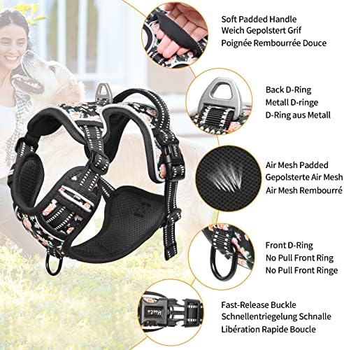 HEELE Dog Harness, No Pull Adjustable Padded Reflective Harness - Image 2