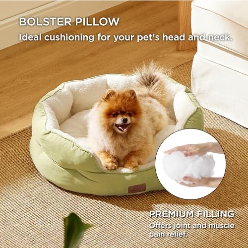Bedsure Small Dog Bed Washable, Round Cat Beds - Image 3