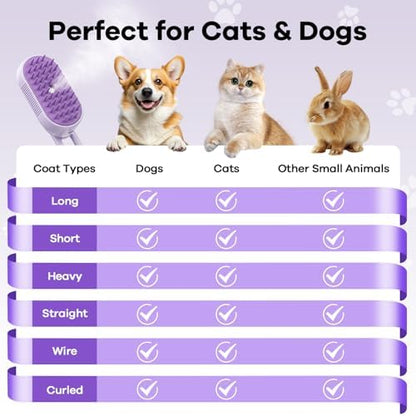 Cat Steam Brush for Shedding, 4 in 1 Brushs - Image 7