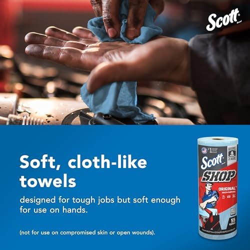 Scott Shop Towels Original, 55 Towels/Roll, 12 Rolls/Case - Image 5