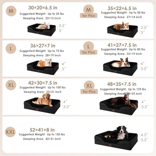 EHEYCIGA Orthopedic Dog Bed for Large Dog, Memory Foam Dog Couch - Image 5