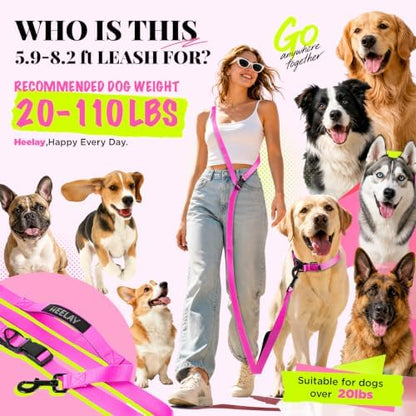 Hands Free Dog Leash, 5.9-8.2ft Multifunctional Crossbody Rope - Image 2