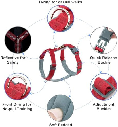Plutus Pet No Pull Dog Harness, Adjustable Nylon Harness - Image 2