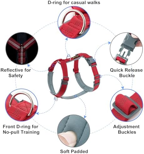 Plutus Pet No Pull Dog Harness, Adjustable Nylon Harness - Image 2