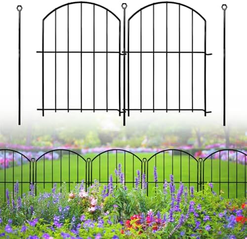 Decorative Garden Fence, 17in x 20ft No Dig Fence by Thrivinest