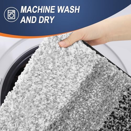 OLANLY Bathroom Runner Rug 47x20, Extra Soft Absorbent Microfiber Bath Rugs - Image 5