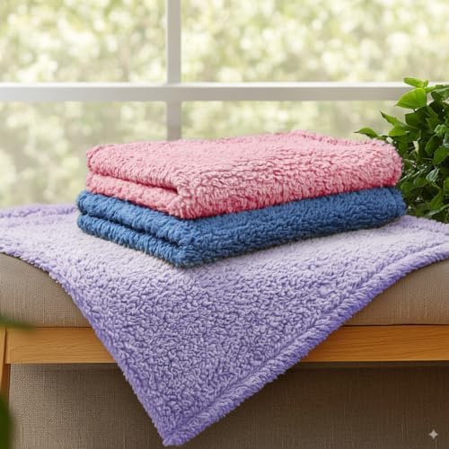 Luciphia 3 Pack Soft Sherpa Fleece Blankets - Image 5