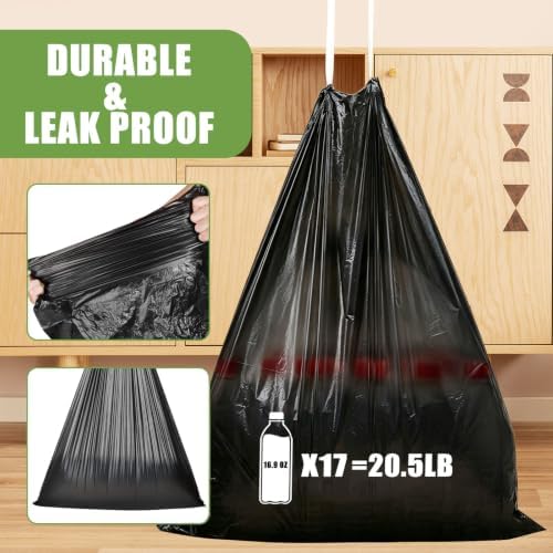 8 Gallon Trash Bags Drawstring - Image 5
