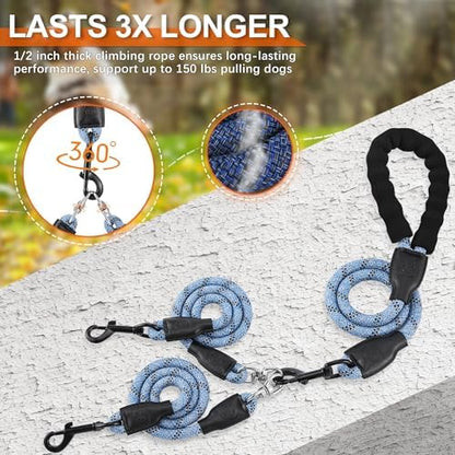 Double Dog Leash for Two Dogs - Image 2