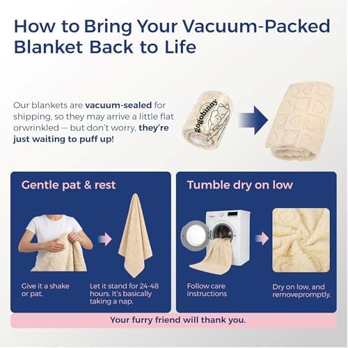 gogobunny Large Pet Blanket for Dogs Cats, Ultra Soft 300GSM Coral Fleece - Image 5