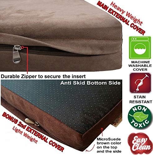 Dogbed4less Jumbo Orthopedic Memory Foam Dog Bed - Image 3
