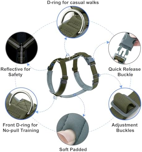 Plutus Pet No Pull Dog Harness, Adjustable Nylon Harness - Image 2