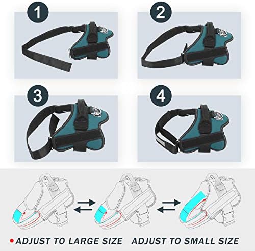 Bolux Dog Harness, No-Pull Reflective Dog Vest, Breathable Adjustable Pet - Image 3