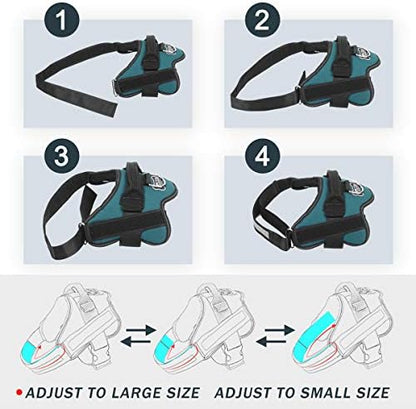 Bolux Dog Harness, No-Pull Reflective Dog Vest, Breathable Adjustable Pet - Image 3