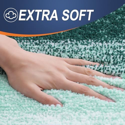 OLANLY Bathroom Runner Rug 59x17, Extra Soft Absorbent Microfiber Bath Rugs - Image 2