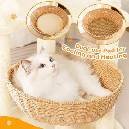 52-Inch Modern Cat Tree for Large Cats - Image 6