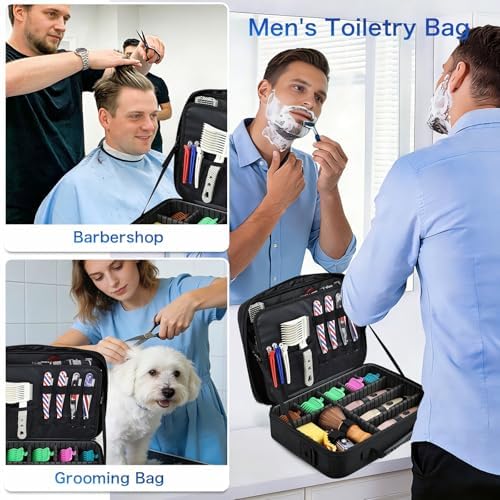 Yueieoun Professional Barber Clipper Case Organizer Bag - Image 4