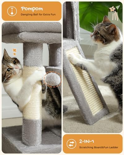 PAWZ Road 30" Cat Tower, Small Cat Tree - Image 4
