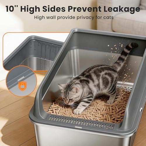 Stainless Steel Sifting Litter Box - Image 4
