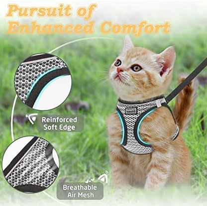 Cat Harness and Leash for Walking Escape Proof, Adjustable Kitten Vest Harness - Image 2