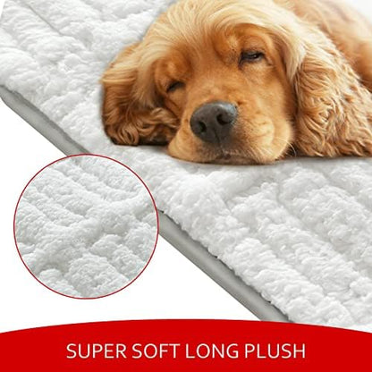 Dog Bed Crate Mat, Soft Plush Dog Bed Pad - Image 2