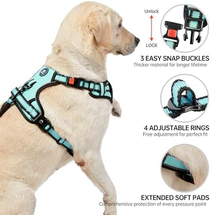 NESTROAD Dog Harness for Medium Sized Dog, No Pull Dog Vest Harness Set - Image 4